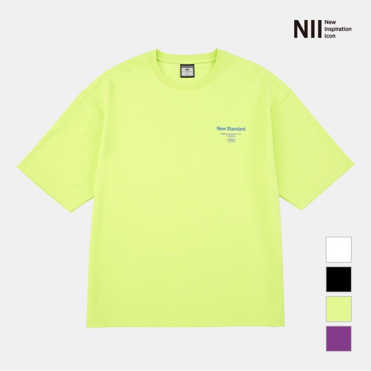 [NII] 공용 뒷판 오버핏 티셔츠_NNUARWM5216