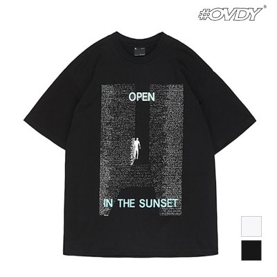 OPEN IN THE SUNSET 반팔 티셔츠_DYMASVM9157